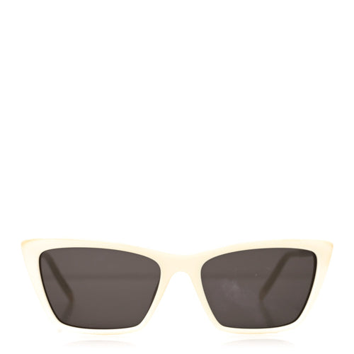 Saint Laurent Cat-Eye Sunglasses — Ivory SL 737