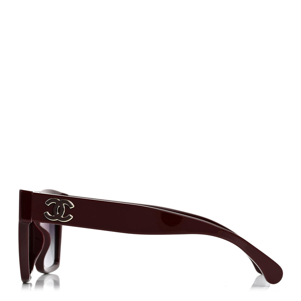 Chanel Butterfly Sunglasses — Burgundy 5557-A
