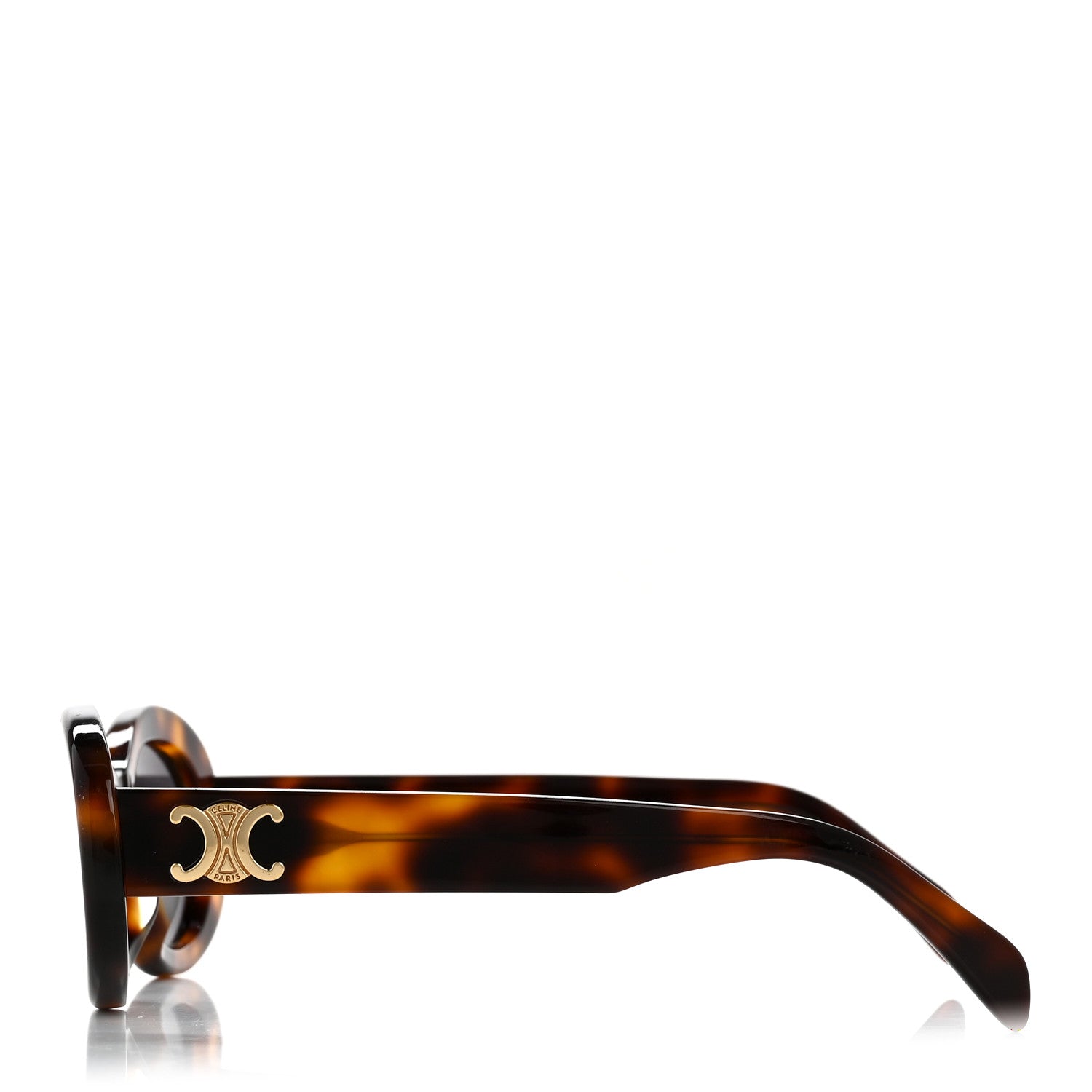Celine Oval Sunglasses — Havana