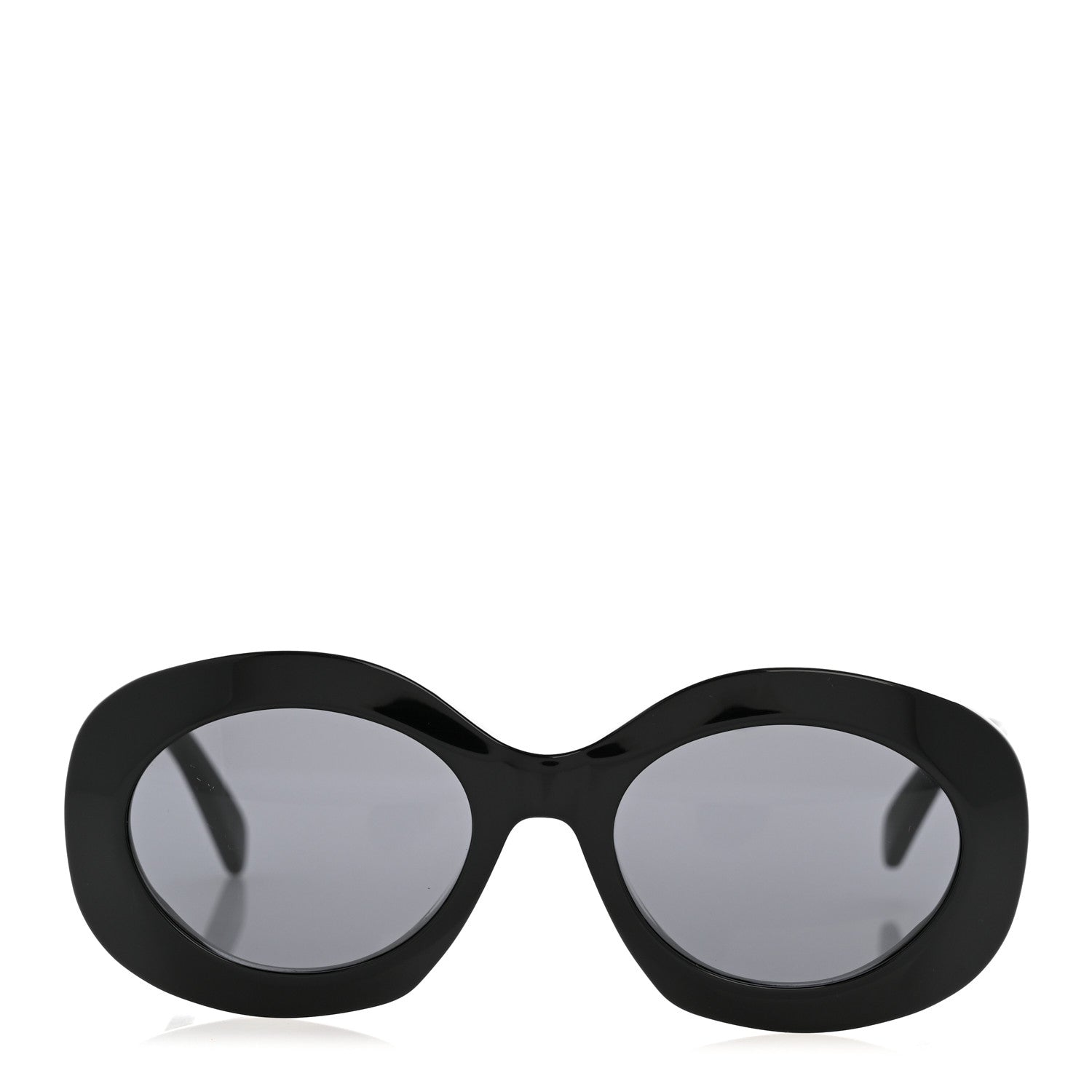 Celine Oversized Round Sunglasses — Black