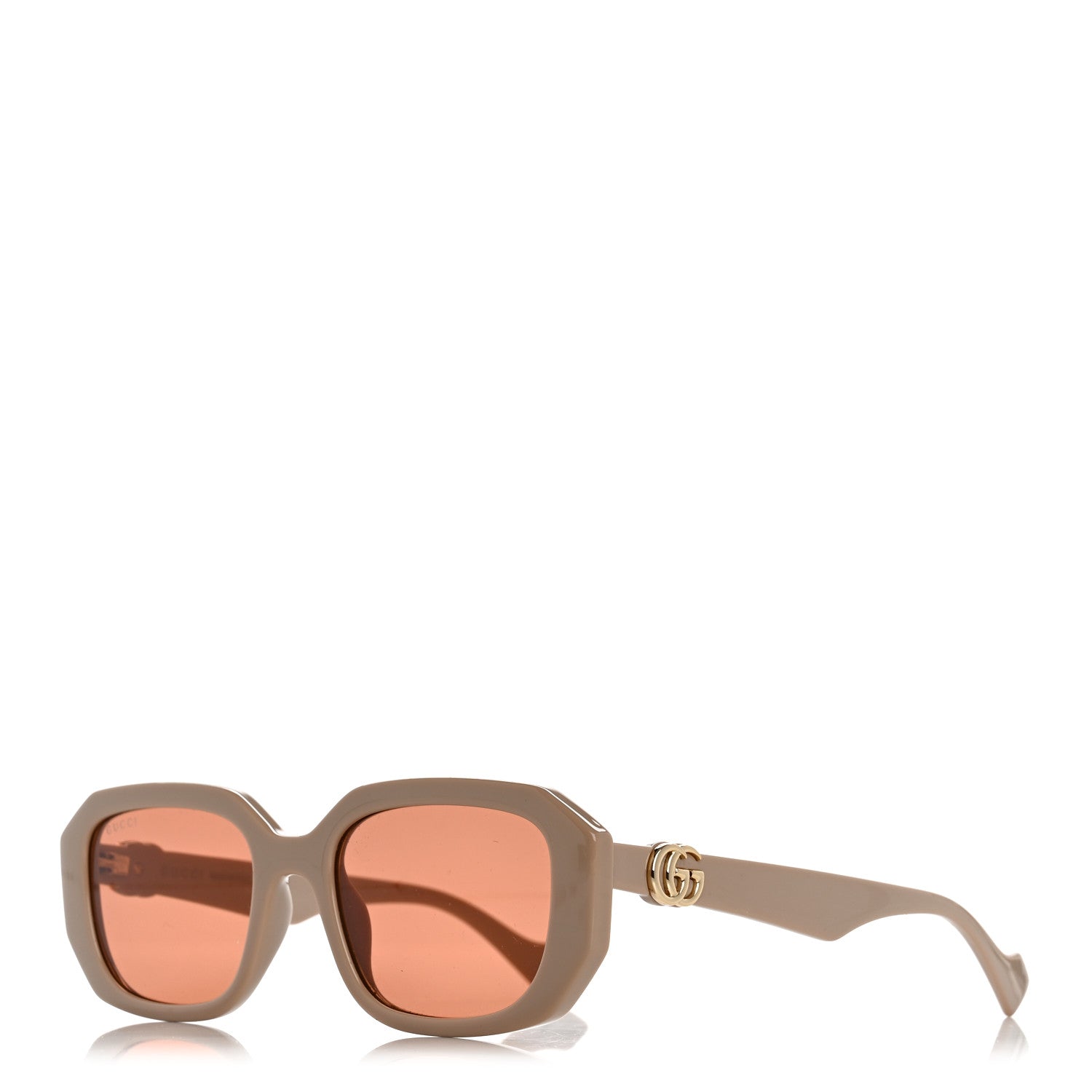 Gucci Rectangle Sunglasses — Beige GG1535S