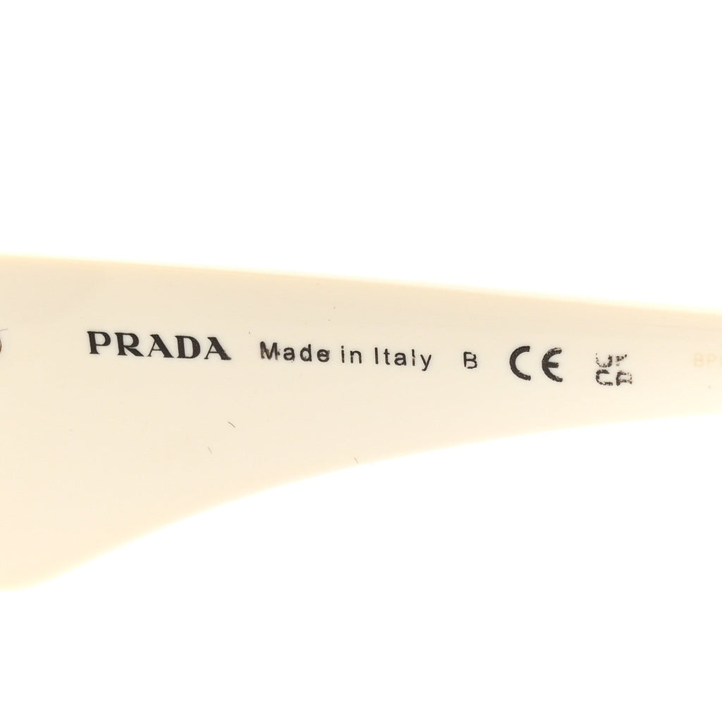 Prada Oval Sunglasses — White SPR 20Z