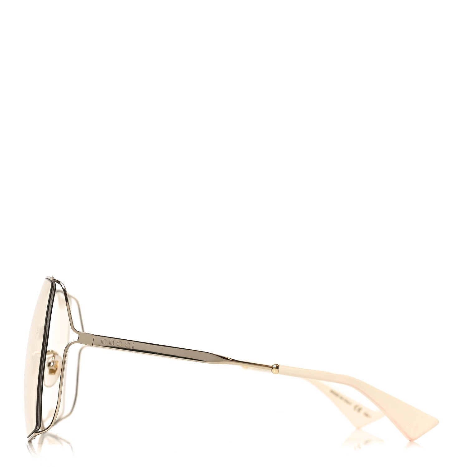 Gucci Oversized Sunglasses — Ivory GG0817S