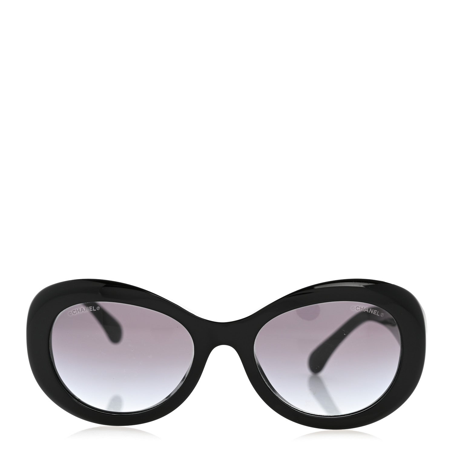 Chanel Round Sunglasses — Black 5469-B