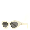 Celine Oval Sunglasses — White