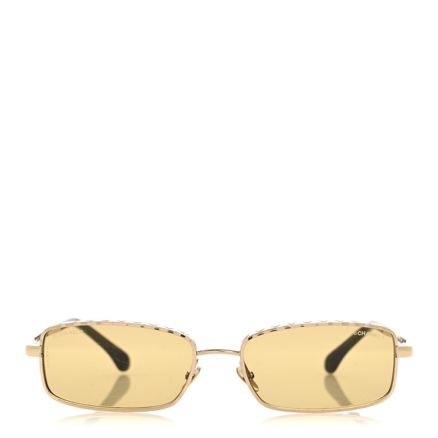Chanel Rectangle Sunglasses — Green