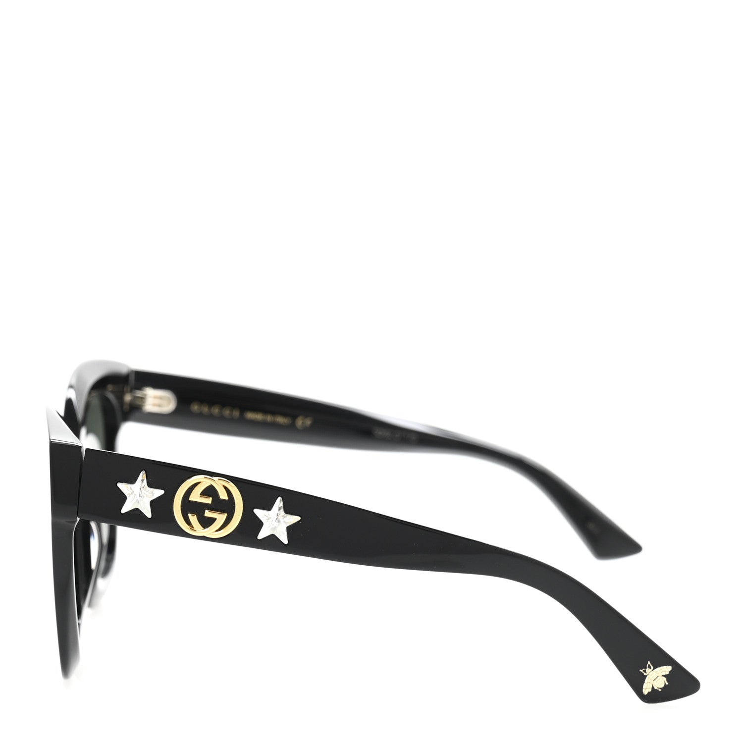 Gucci Round Sunglasses — Black GG0208S