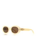 Celine Round Sunglasses — White