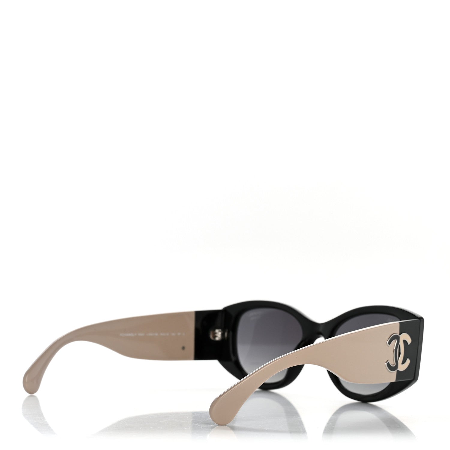 Chanel Oval Sunglasses — Black 5524-A