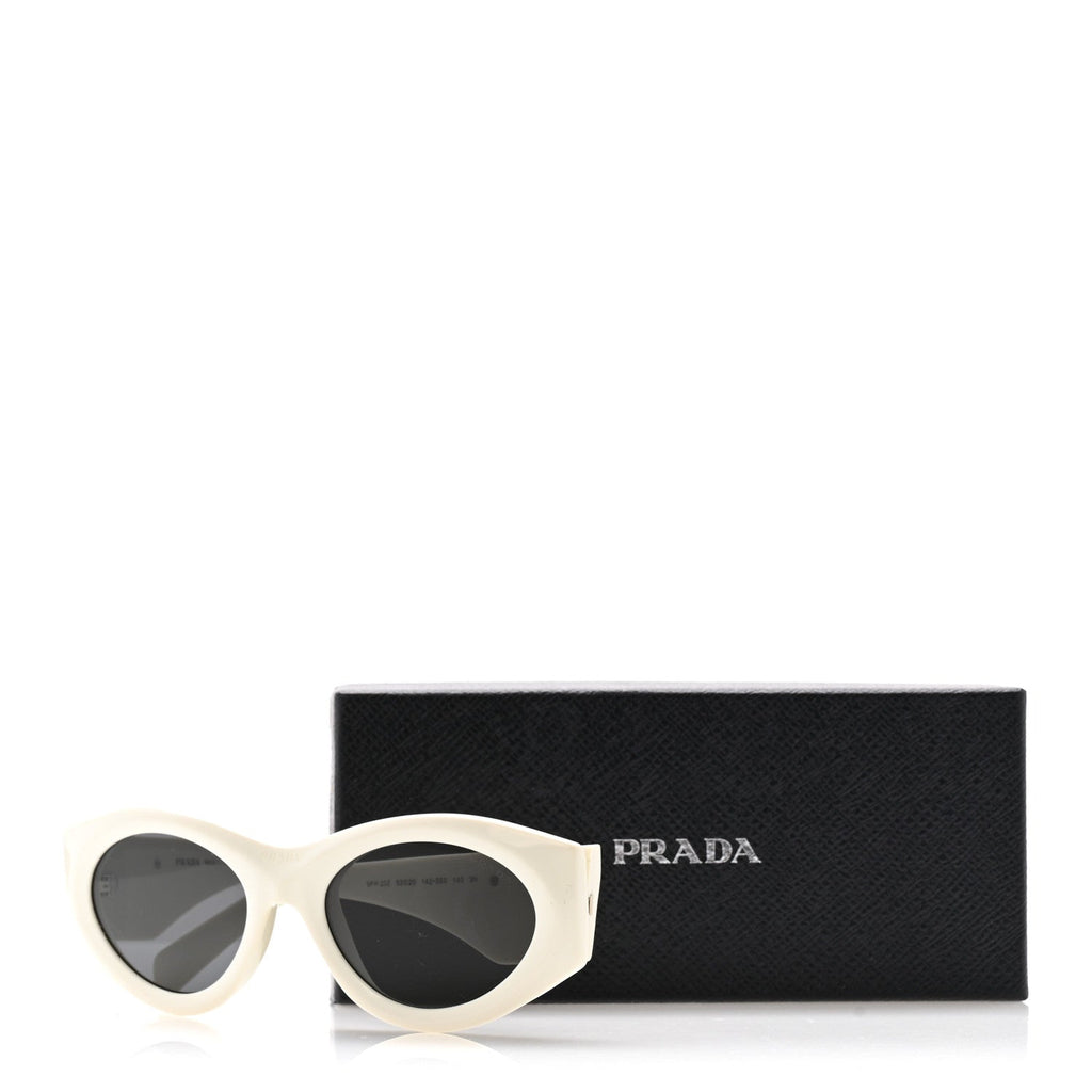 Prada Oval Sunglasses — White SPR 20Z
