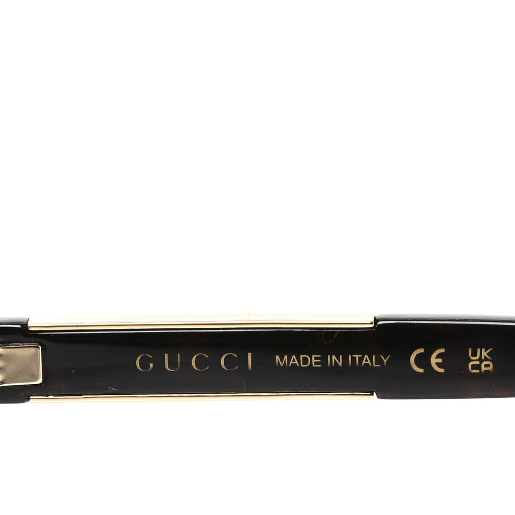 Gucci Oversized Square Sunglasses — Havana GG1189S