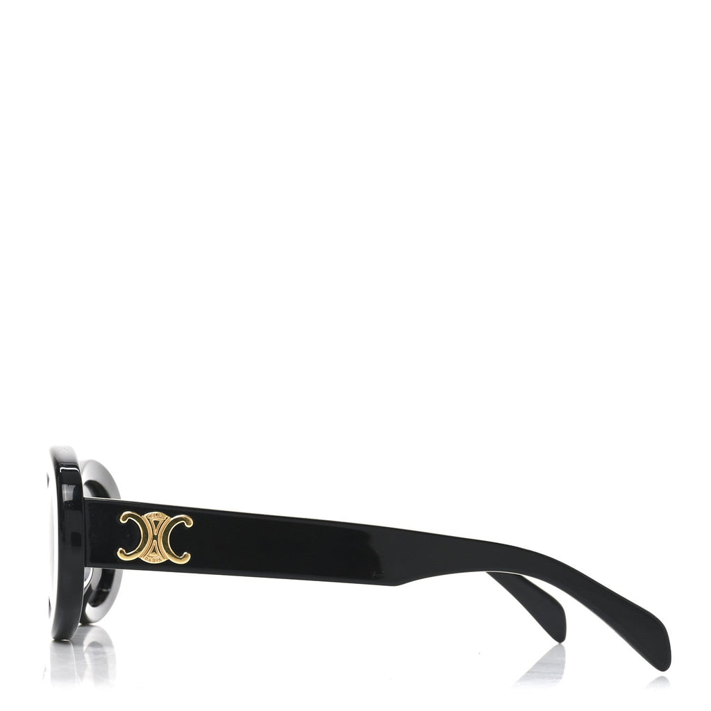 Celine Oval Sunglasses — Black