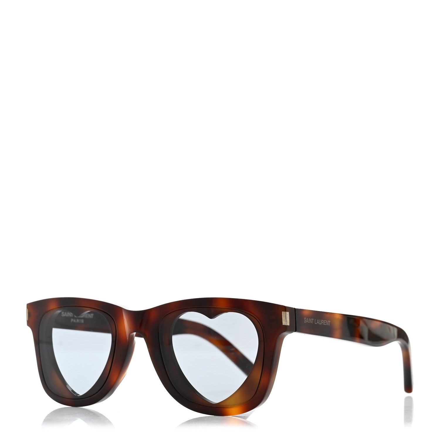 Saint Laurent Square Sunglasses — Havana SL51