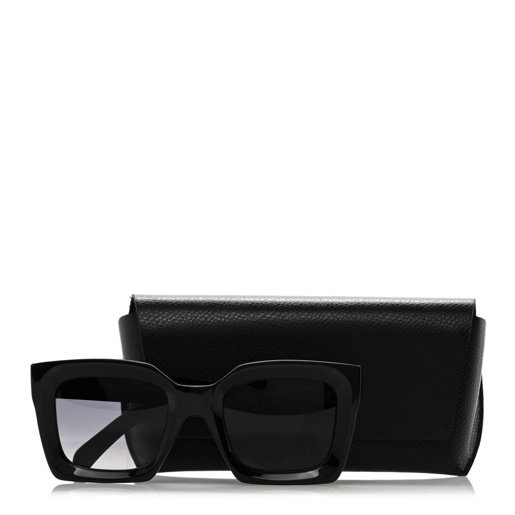 Celine Square Sunglasses — Black