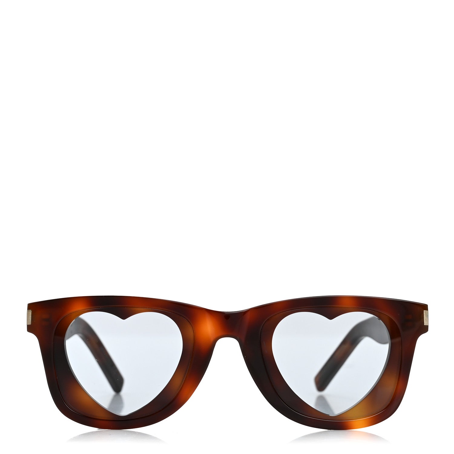 Saint Laurent Square Sunglasses — Havana SL51