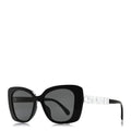 Chanel Square Sunglasses — Black 5422-B