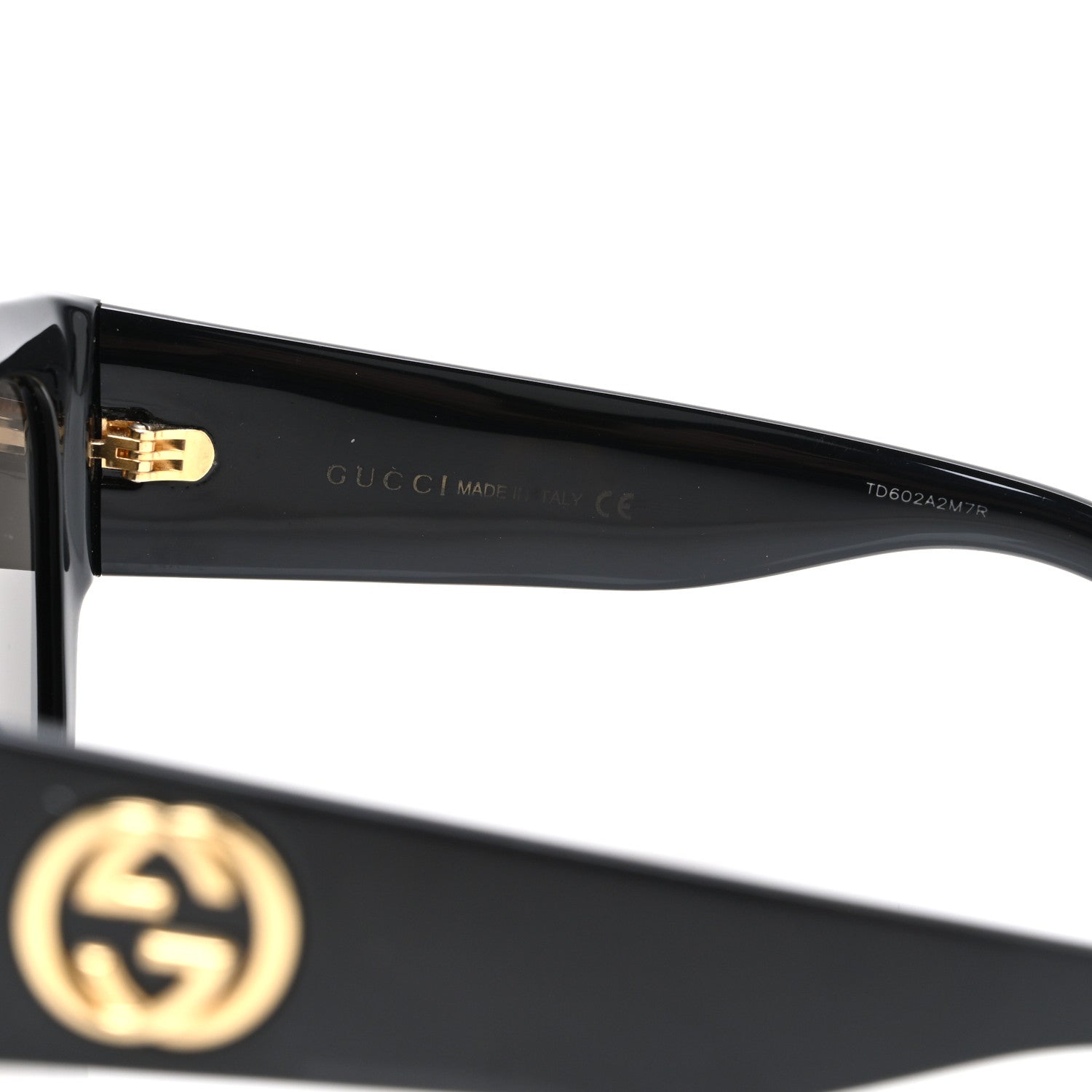 Gucci Square Sunglasses — Black