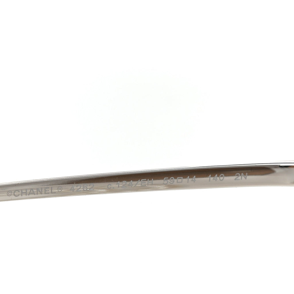 Chanel Butterfly Sunglasses — Silver