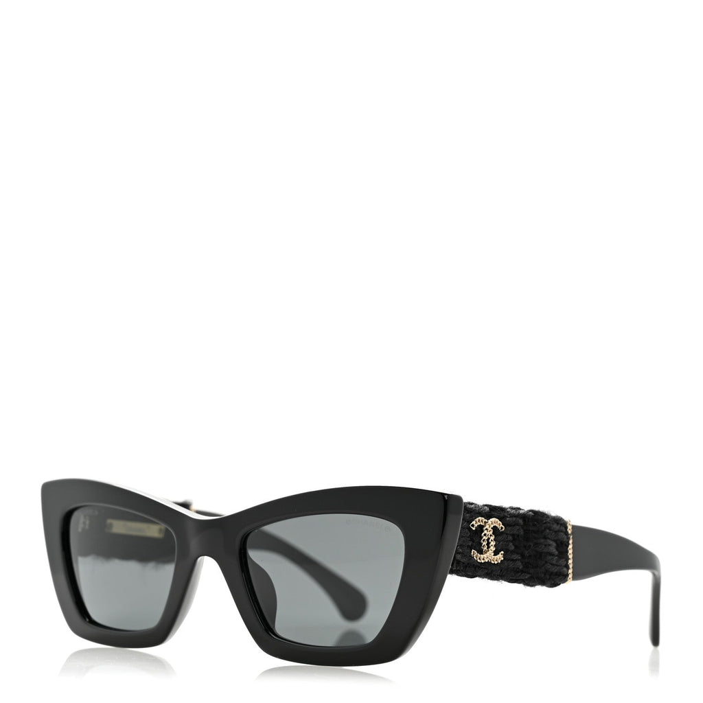 Chanel Cat-Eye Sunglasses — Black