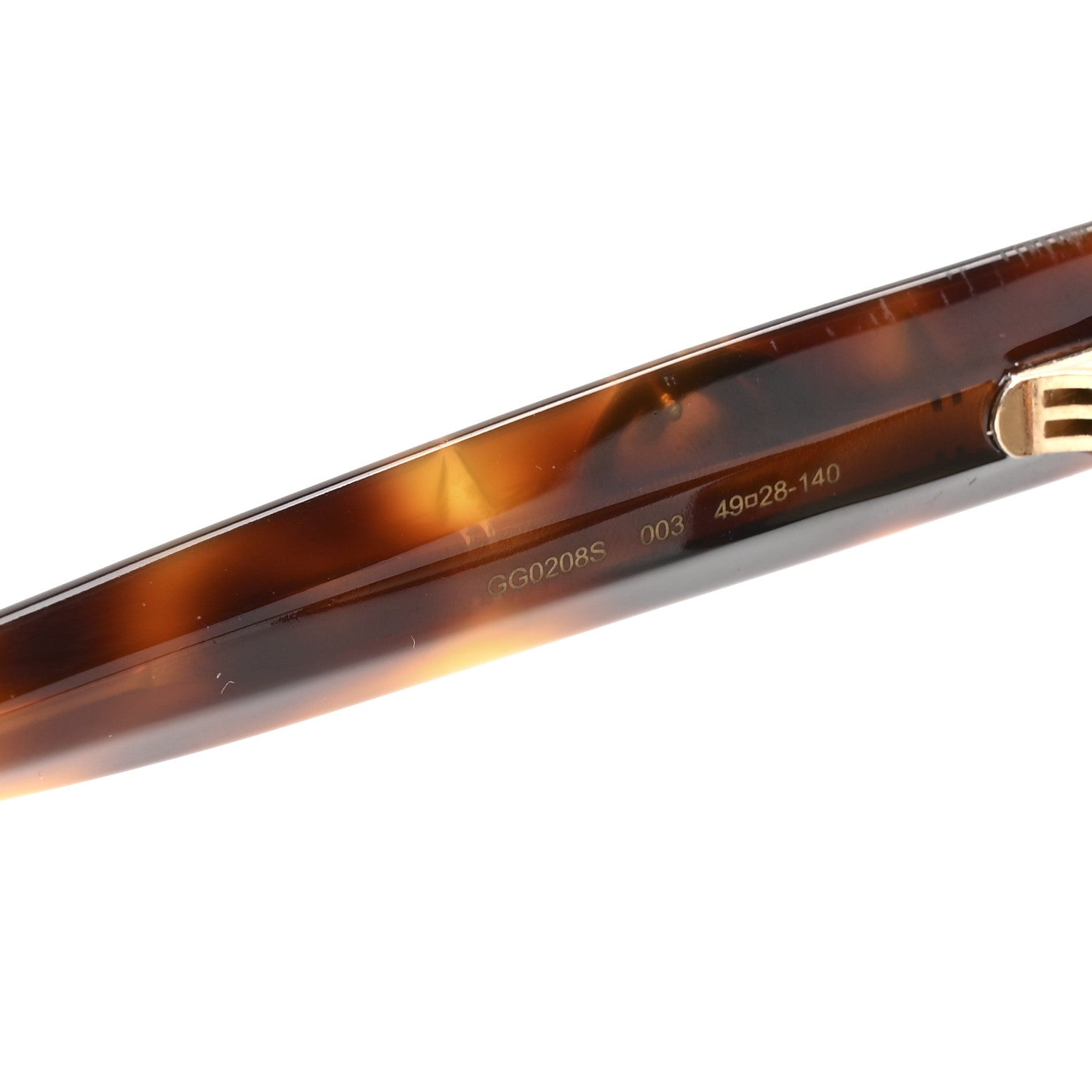 Gucci Round Sunglasses — Tortoise GG0208S