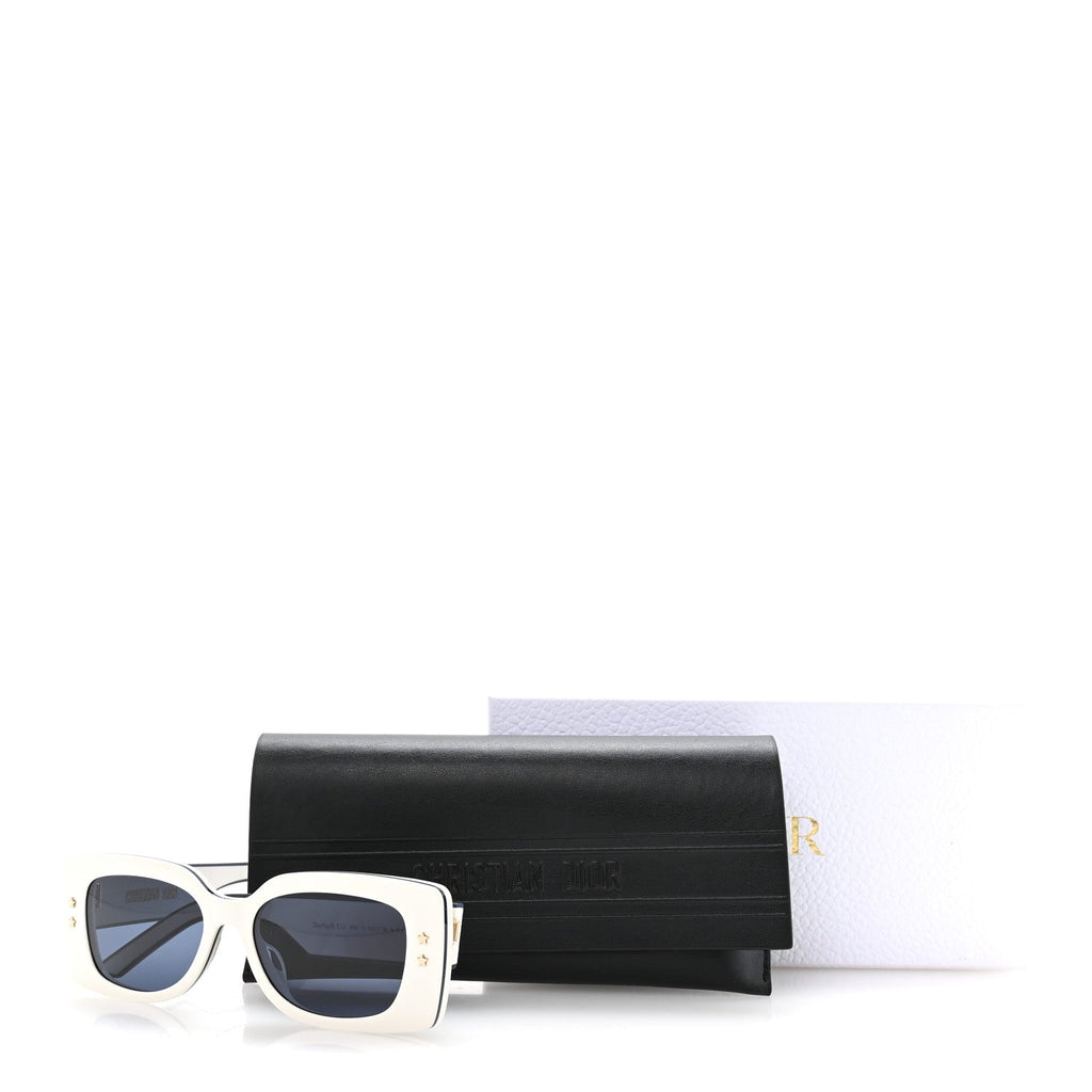 Dior Square Sunglasses — White