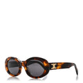 Celine Oval Sunglasses — Havana