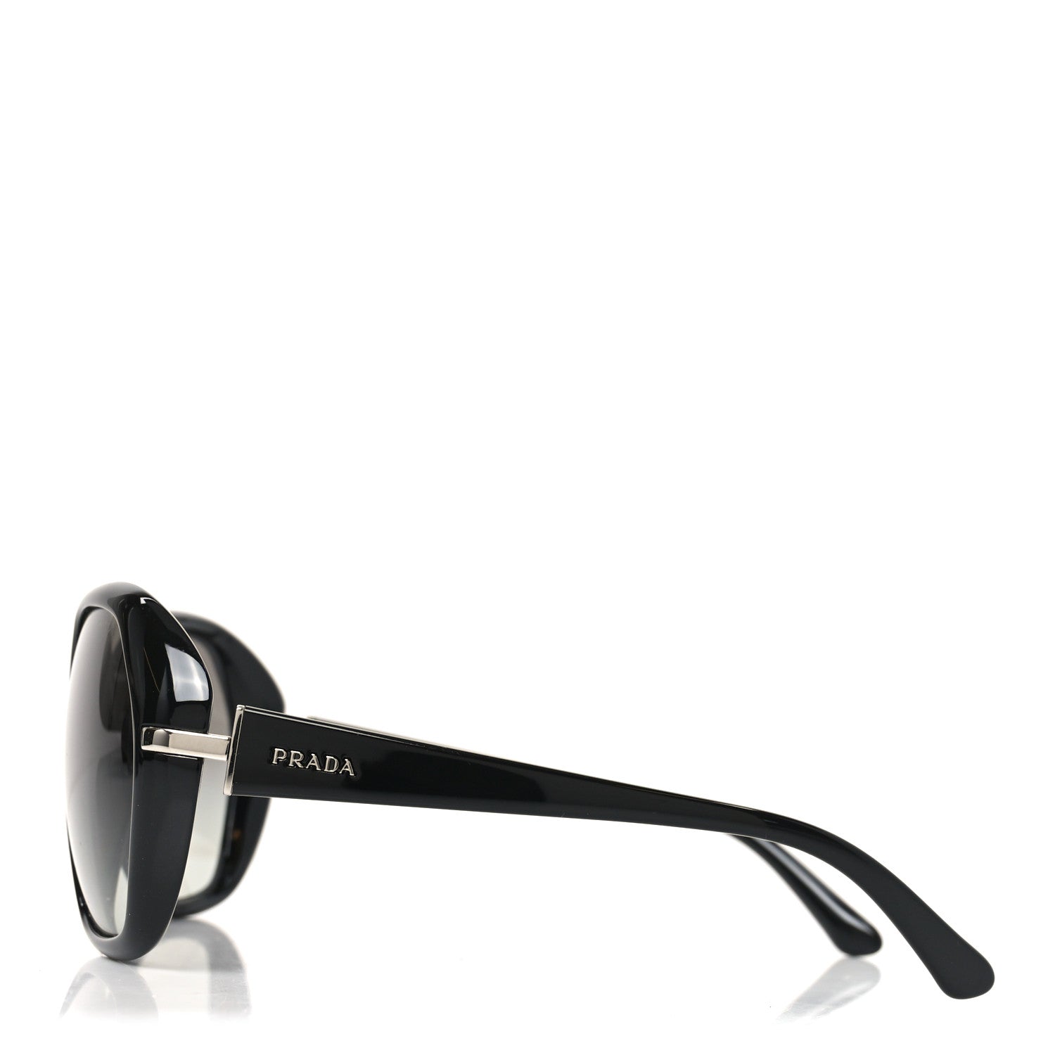 Prada Round Sunglasses — Black SPR14N