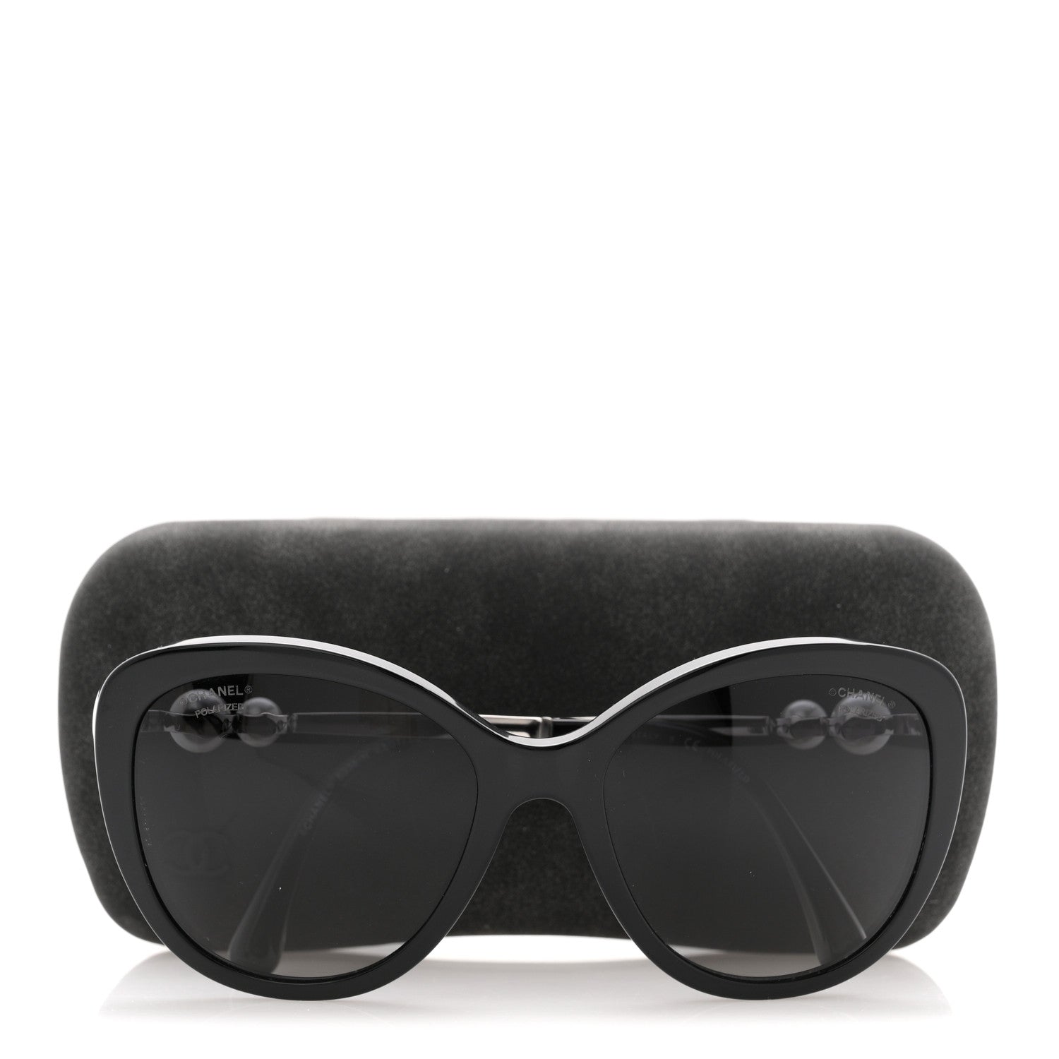 Chanel Cat-Eye Sunglasses — Black 5338-H