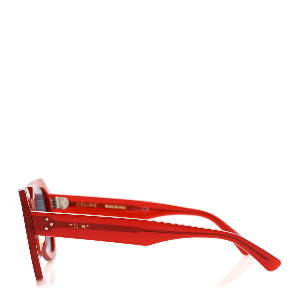 Celine Cat-Eye Sunglasses — Red
