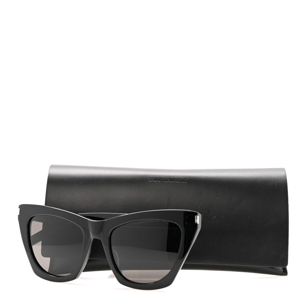 Saint Laurent Cat-Eye Sunglasses — Black SL214