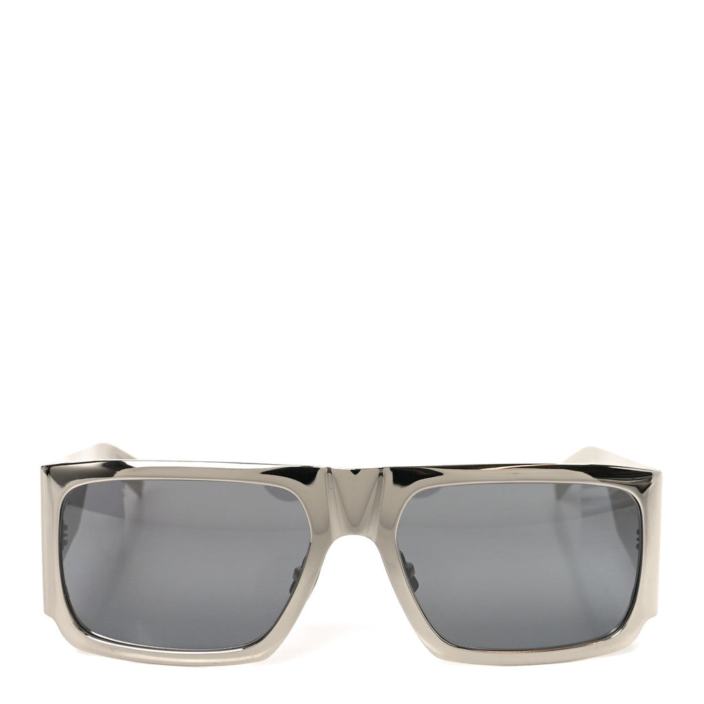 Saint Laurent Square Sunglasses — Silver SL 635