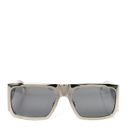 Saint Laurent Square Sunglasses — Silver SL 635