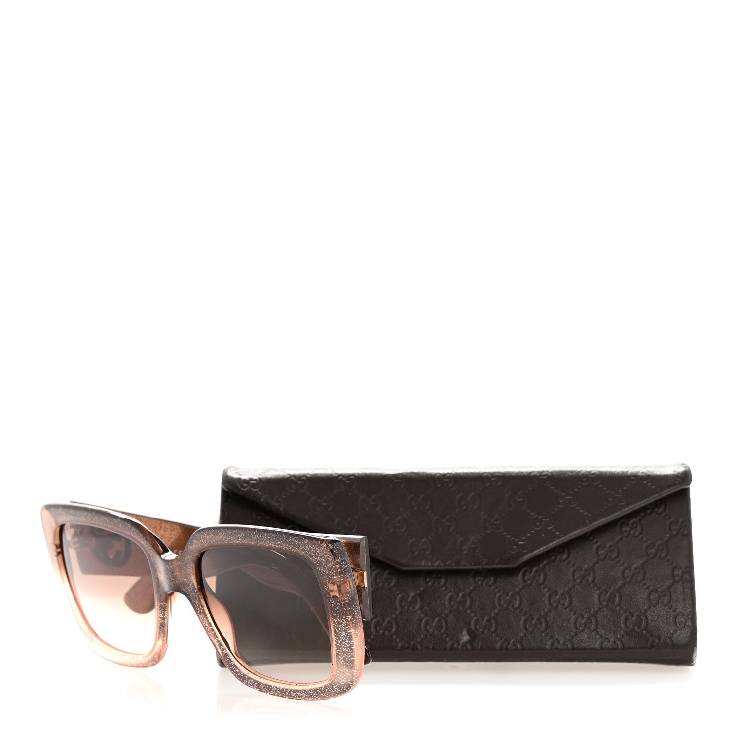 Gucci Square Sunglasses — Brown GG3814S
