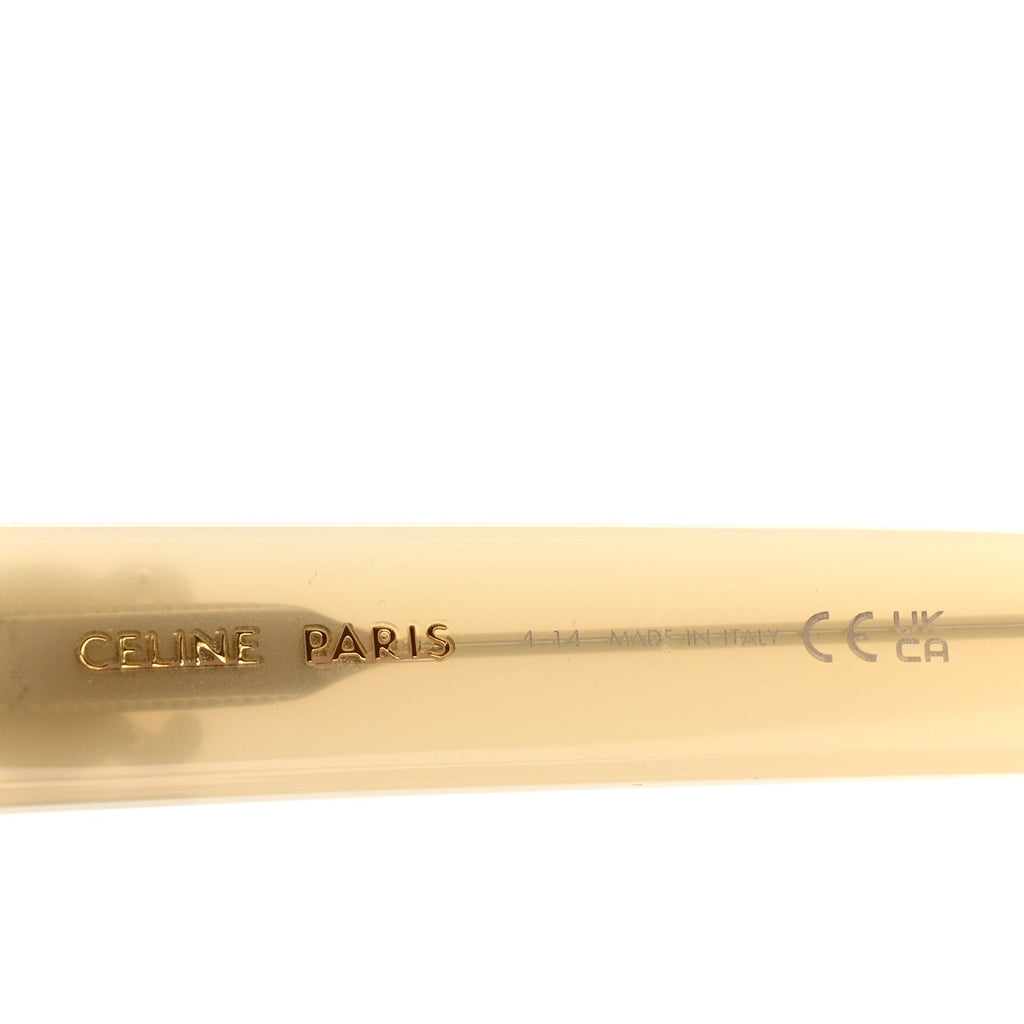 Celine Round Sunglasses — White