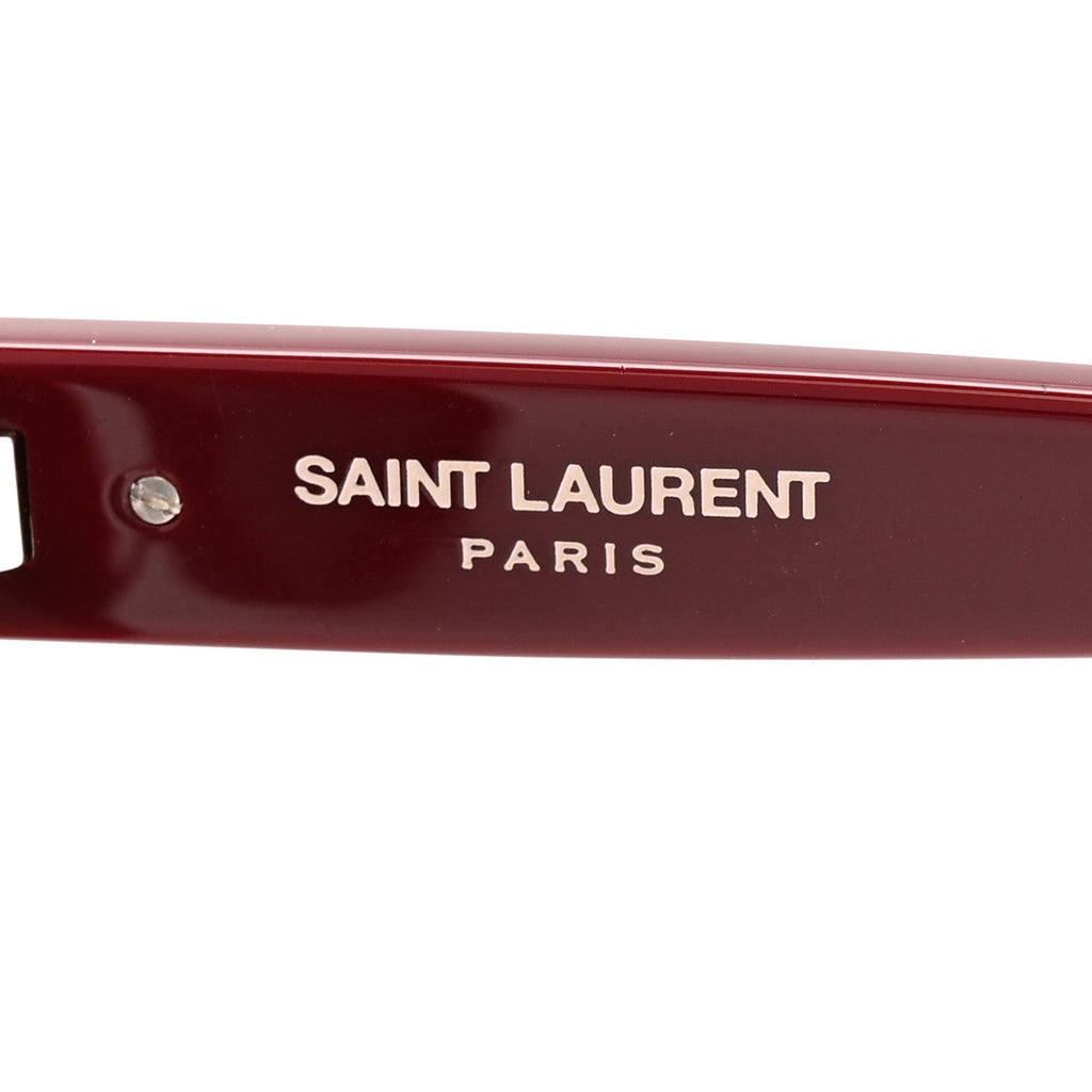 Saint Laurent Square Sunglasses — Red