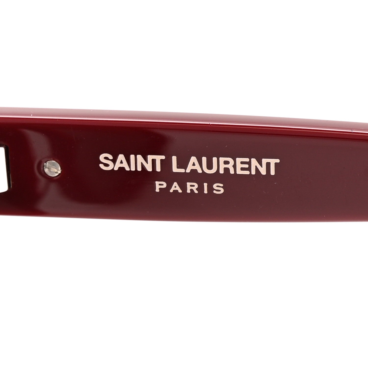 Saint Laurent Square Sunglasses — Red