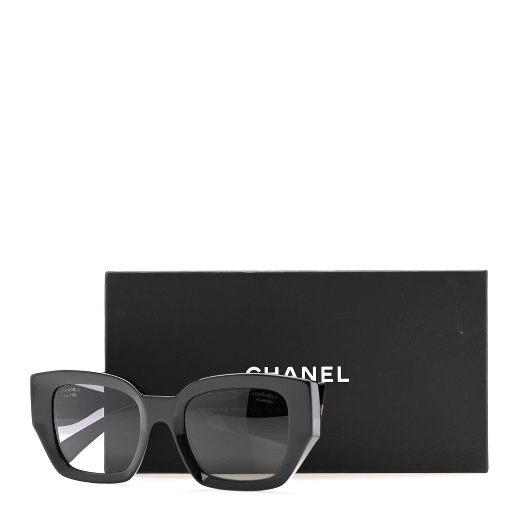 Chanel Square Sunglasses — Black