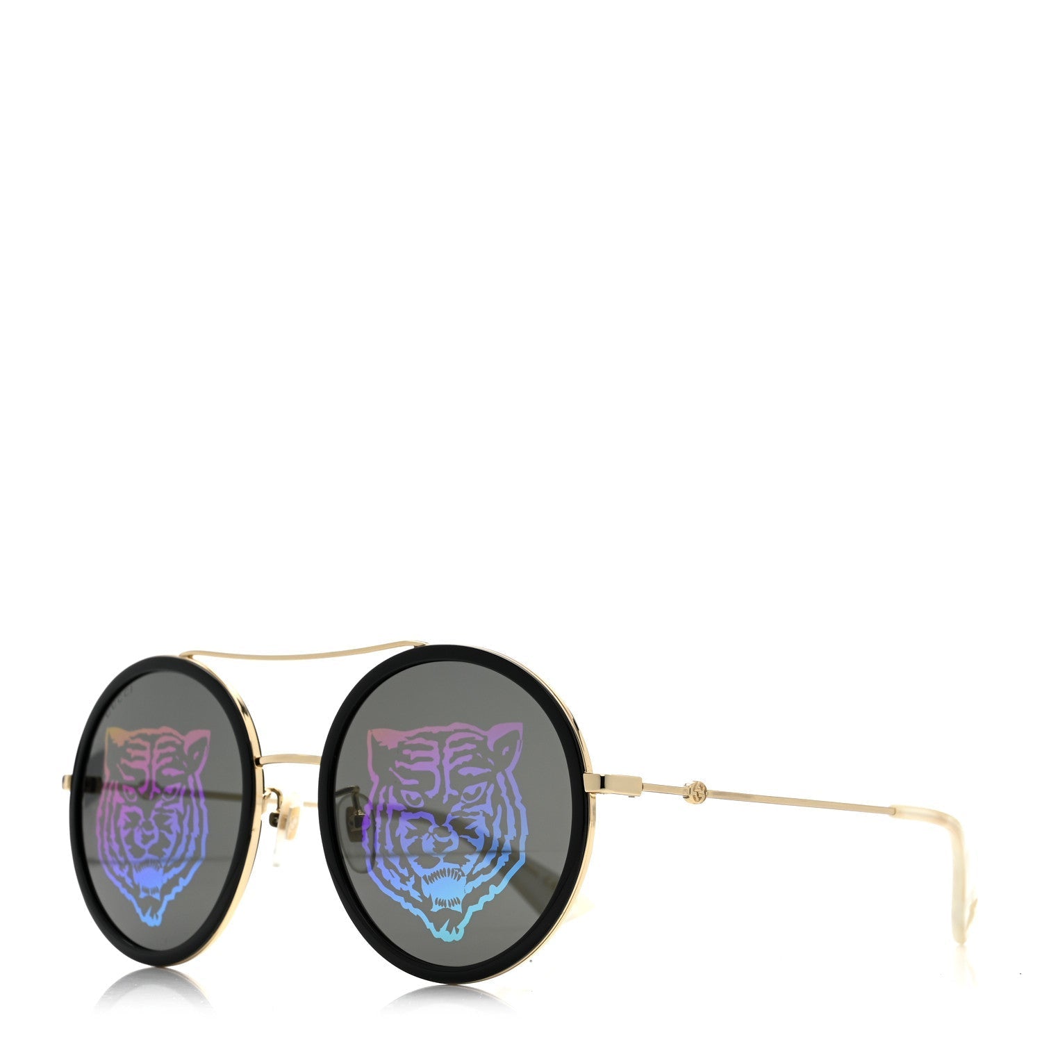 Gucci Round Sunglasses — Gold GG0061S
