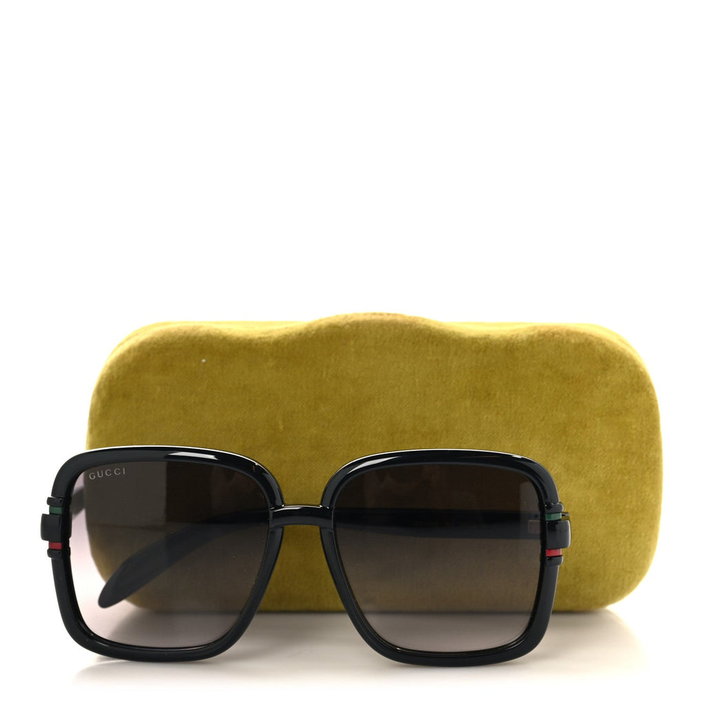 Gucci Square Sunglasses — Black GG1066S