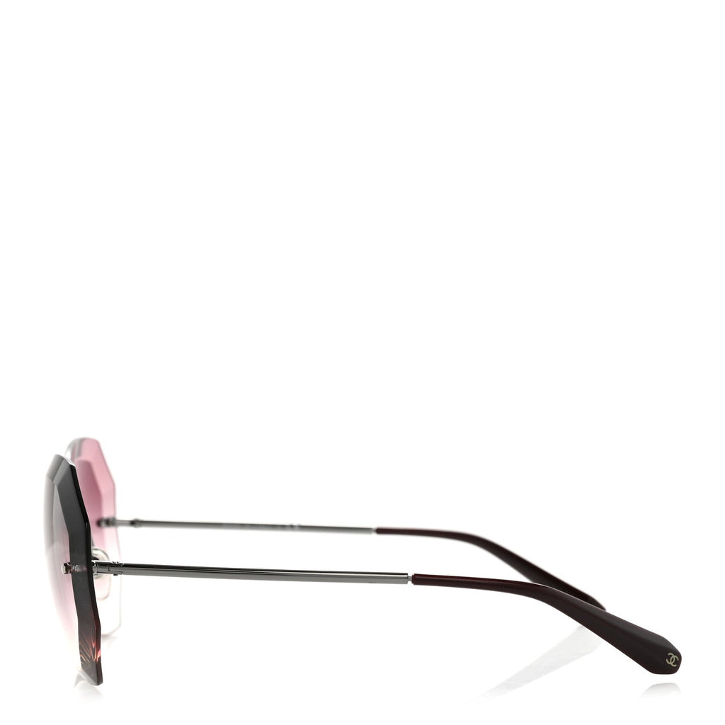 Chanel Round Sunglasses — Pink