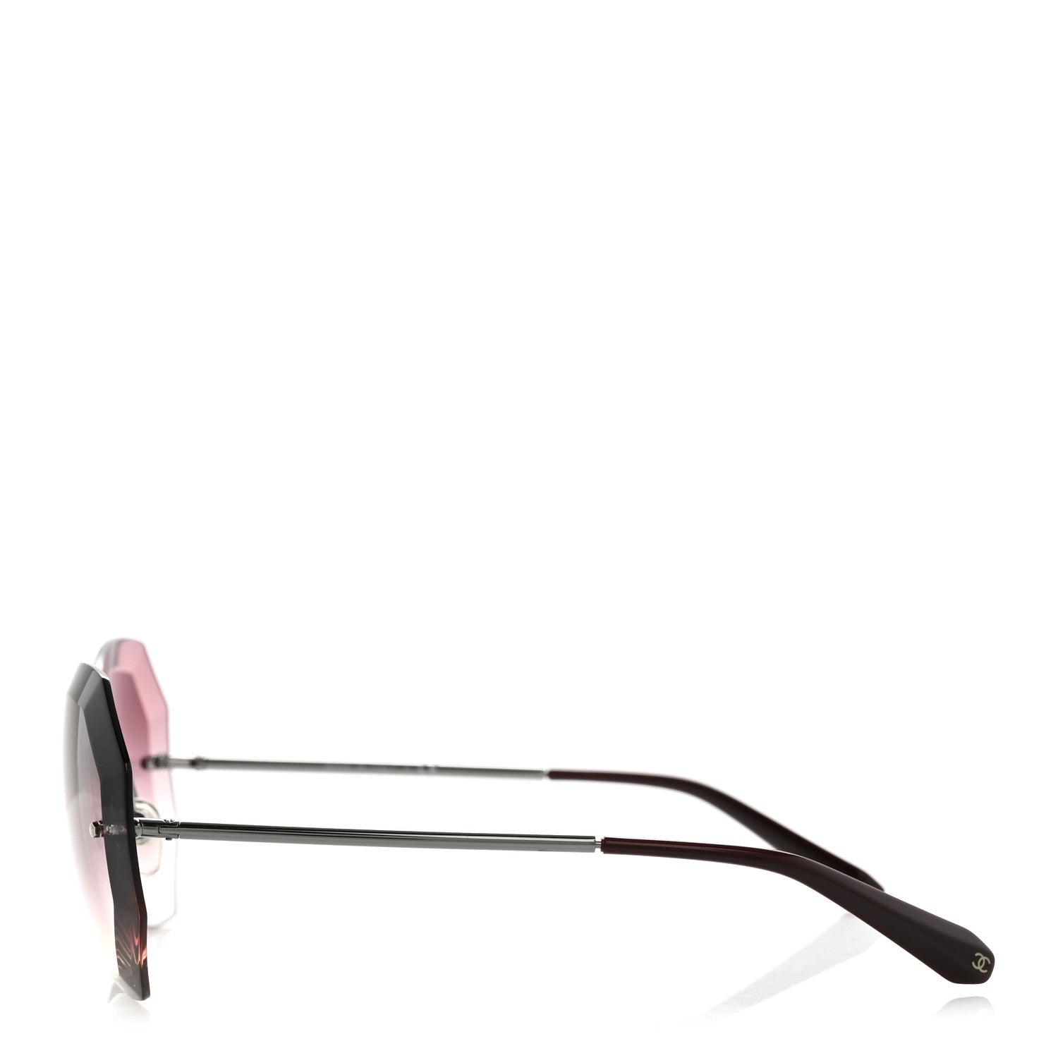 Chanel Round Sunglasses — Pink