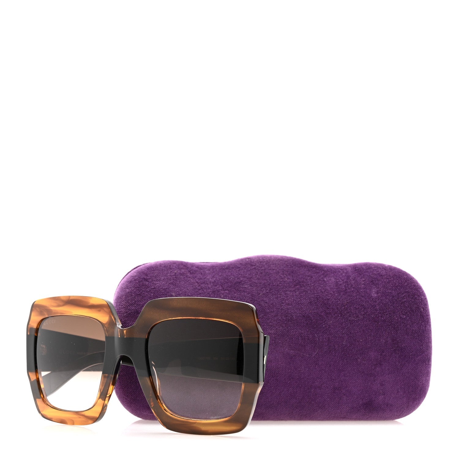 Gucci Square Sunglasses — Havana GG0178S