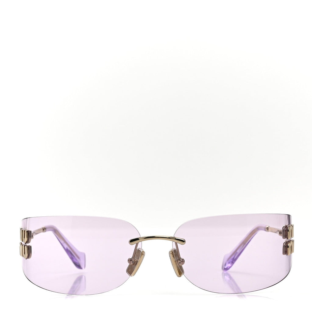 Miu Miu Square Sunglasses — Purple