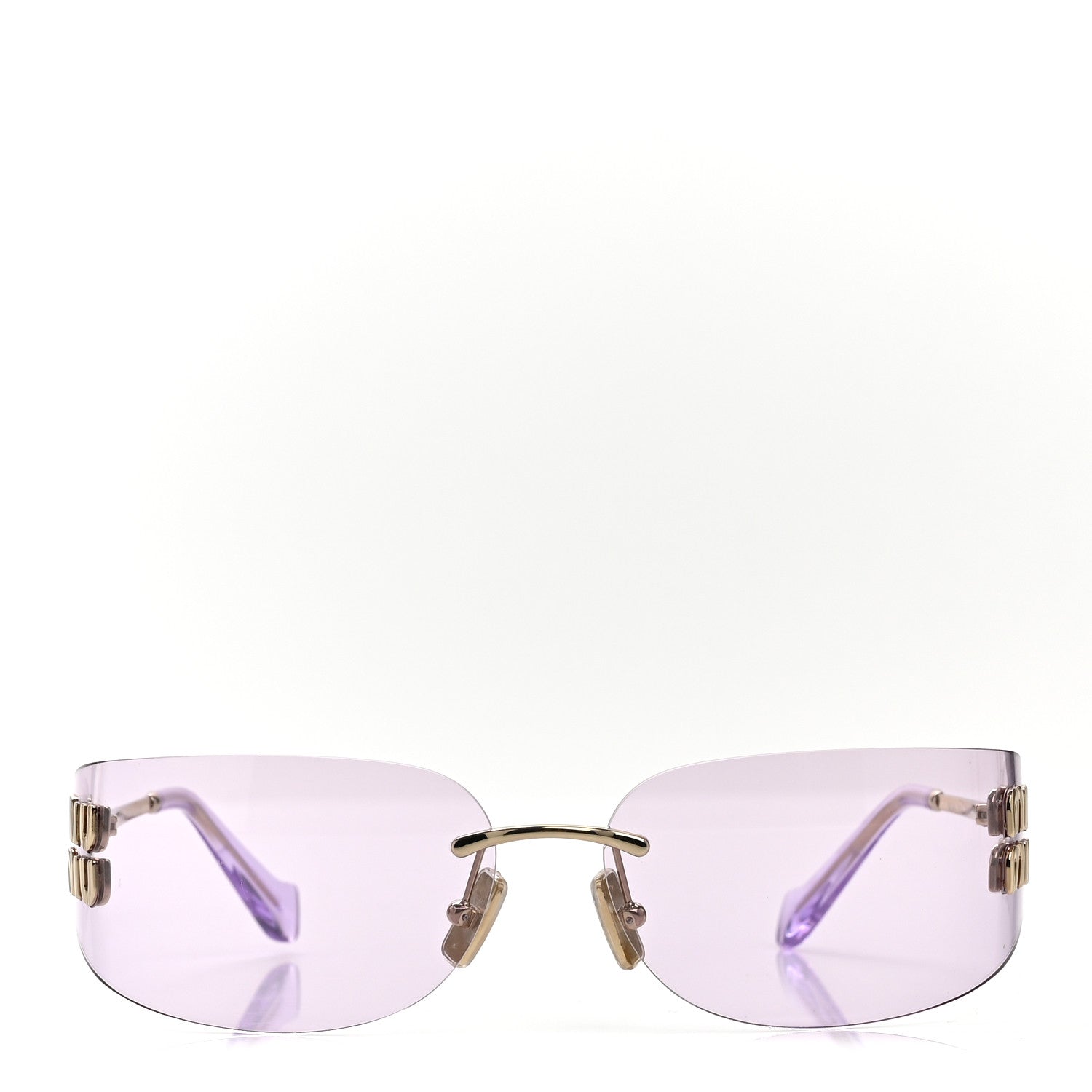 Miu Miu Square Sunglasses — Purple