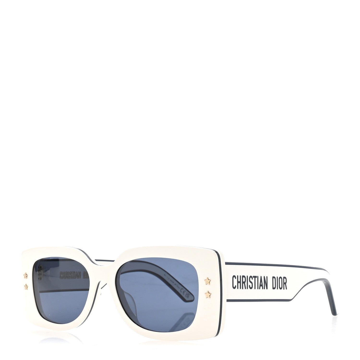 Dior Square Sunglasses — White