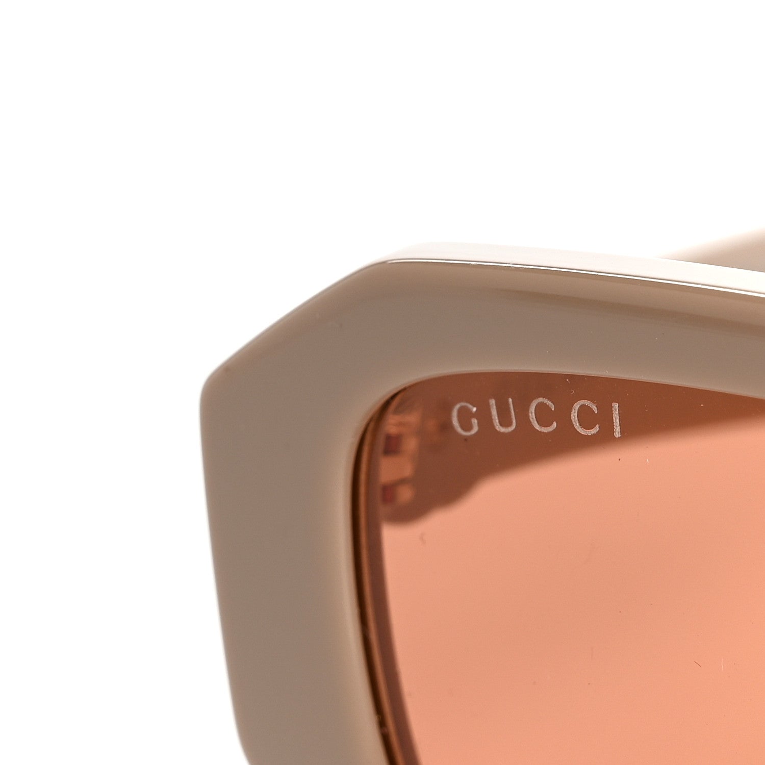 Gucci Rectangle Sunglasses — Beige GG1535S