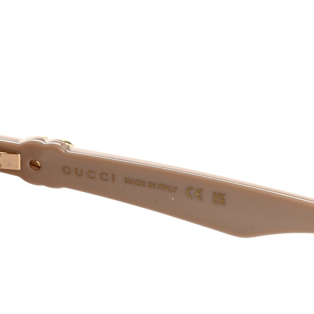 Gucci Rectangle Sunglasses — Beige GG1535S