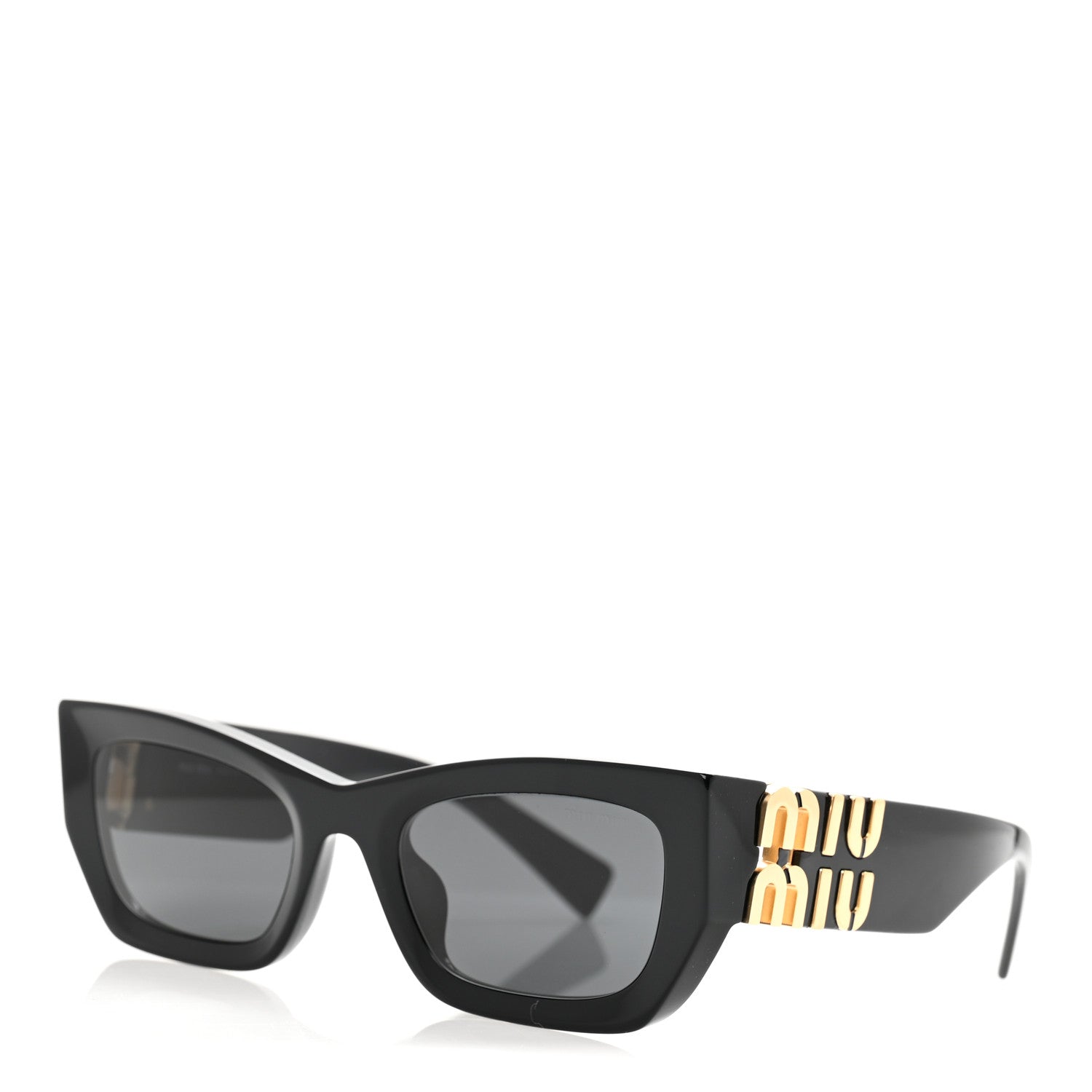 Miu Miu Rectangle Sunglasses — Black SMU 09W