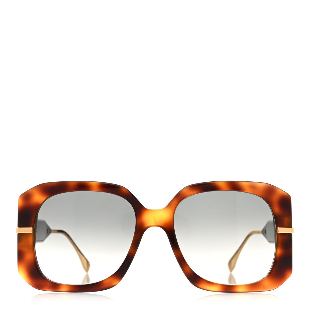 Fendi Square Sunglasses — Tortoise