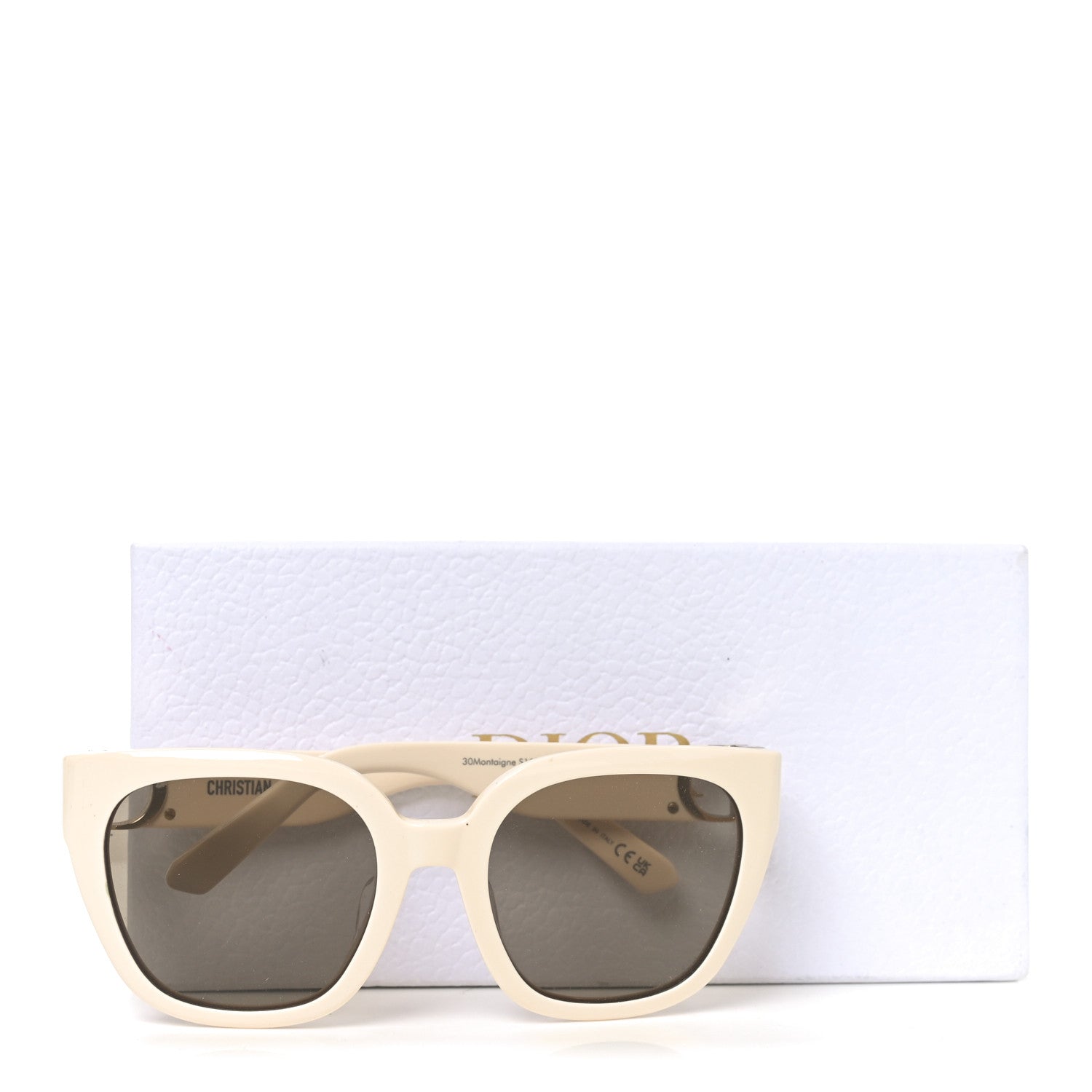 Dior Square Sunglasses — White